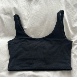 Brandy Melville Black Sleeveless Crop Top
